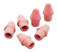 Paper Mate Arrowhead Eraser Caps, for Pencil Marks, Pink, 144/box