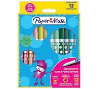 Paper Mate Children's Colouring Pencils | Pre-Sharpened Coloured Pencils | Assorted Colours | 12 Count