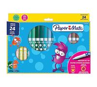 Paper Mate 24 Children's Felt Tip Pens Colouring Pens Washable Ink 24 Colours