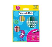 Paper Mate Children's Felt Tip Pens Washable Assorted Colours Pack of 12
