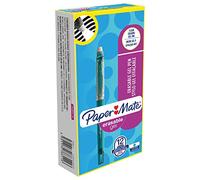 Paper Mate Erasable Gel Pen, Medium 0.7 mm Tip - Turquoise, Box of 12