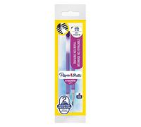 Paper Mate Erasable Gel Pen Refills, Medium 0.7 mm Tip - Purple, Pack of 2