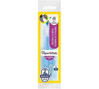Paper Mate Erasable Gel Pen Refills, Medium 0.7 mm Tip - Turquoise, Pack of 2