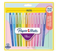 Paper Mate Flair Felt Tip Pens | Medium Point (0.7 mm) Marker Pens | Assorted Pastel Colouring Pens | For Kids & Adult ColouringJournalling & More |