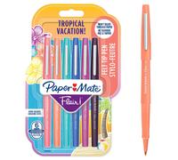 Paper Mate Flair Felt Tip Pens | Medium Point (0.7 mm) Marker Pens | Assorted Tropical Vacation Colouring Pens | For Kids & Adult Colouring,