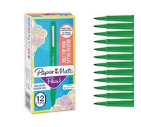 Paper Mate Flair Felt Tip Pens | Medium Point (0.7 mm) Marker Pens | Green Pens | for Writing, Marking, Drawing & Sketching | 12 Count