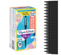 Paper Mate Flair Felt Tip Pens | Medium Point (0.7 mm) Writing Pens | Black Pens | For Writing, Drawing & Sketching | 36 Count