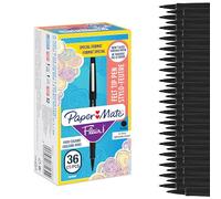 Paper Mate Flair Felt Tip Pens | Medium Point (0.7 mm) Writing Pens | Black Pens | For Writing, Drawing & Sketching | 36 Count