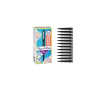 Paper Mate Flair Felt Tip Pens | Medium Point (0.7 mm) Writing Pens | Black Pens | For Writing, Drawing & Sketching | 12 Count