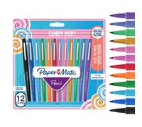 Paper Mate Pens Flair Felt Tip 0.7 mm Medium Point Assorted Candy Pop Colours 12 Pc