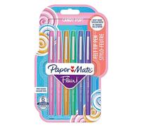 Paper-Mate Flair Felt Tip Pens - Medium Tip (0.7 mm) - Candy POP Colours, 6 Count