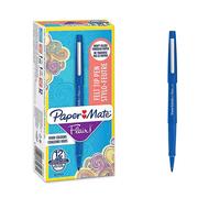Paper Mate Flair Medium Felt Tip Pen Blue, Pack of 12