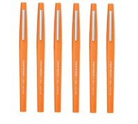 Paper Mate Flair Medium Point Felt Tip Pen Tangerine 6 Pack