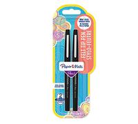 Paper Mate Flair Pen, 1.1mm Medium Tip, Black, Pack of 2