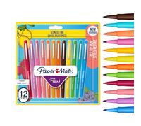 Paper Mate Flair Scented Felt Tip Pens | Assorted Sunday Brunch Scents and Colours | Medium Point (0.7mm) | 12 Count