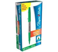 Paper Mate Flair Ultra Fine Fibre Tip Pen 0.5mm - Green (Box of 12)