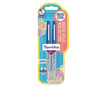 Paper Mate flair ultrafine felt tip blue ink colour 2 pens set