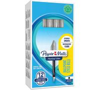 Paper Mate Flexgrip Elite Ballpoint Pens | Large Point (1.4mm) | Black | Retrac