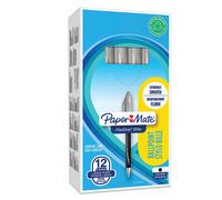 Paper Mate Flexgrip Elite Ballpoint Pens | Large Point (1.4mm) | Black | Retractable | 12 Count