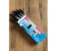 Paper Mate FlexGrip GEL 0.7mm Black Retractable Rollerball( BOX 12 PENS )B/NEW