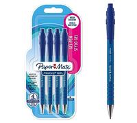 PAPER MATE FlexGrip Gel Pens | Medium Point (0.7 mm) | Blue Ink | 4 Count