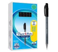 Paper Mate Flexgrip Ultra Ballpoint Pen 1.0Mm Tip 0.4Mm Line Black Pack 12