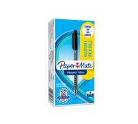 Paper Mate FlexGrip Ultra Ballpoint Pen Medium 1.0mm Tip 0.7mm Line Black (Pack