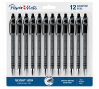 Papermate Flexgrip Ultra, 12, medium Black Clip-on retractable ballpoint pen 1 pc(s)