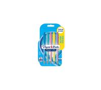 Paper Mate Flexgrip Ultra Pastel Ballpoint Pens | Medium Point (1.0mm) | Blue Ink | Pastel Barrels | 5 Count