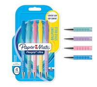 Paper Mate Ballpoint Pens Flexgrip Ultra Pastel, Medium Point (1.0mm), Black Ink, 5 Count