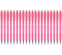 Paper Mate FlexGrip Ultra Retractable Ballpoint Pens | 20 Pack | Black Ink | Medium Point 1.0mm | Bright Pink Retro Barrels