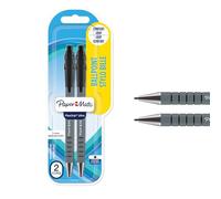 PaperMate Medium Point (1.0 mm) Flexgrip Ultra Retractable Ballpoint Pen, Black, Pack of 2