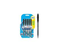 Paper Mate Flexgrip Ultra Retractable Ballpoint Pens | Medium Point (1.0mm) | Black | 5 Count