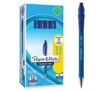 Paper Mate Flexgrip Ultra Retractable Ballpoint Pens | Medium Point (1.0mm) | Handwriting Pens & Stationery Supplies | Blue Pen Set | 12 Count