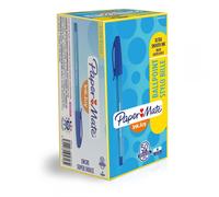 Paper Mate InkJoy 100 Capped Ballpoint Pen Medium 1.0mm Box of 50 - Blue