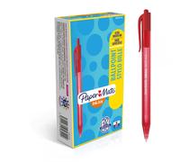 Paper Mate InkJoy 100RT Retractable Ballpoint Pens Medium Point (1.0mm) Red