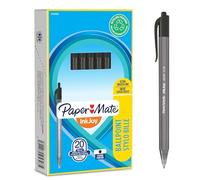 Paper Mate InkJoy 100RT Retractable Ballpoint Pens | Medium Point (1.0mm) | Black | 20 Count