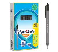 Paper Mate InkJoy 100RT Retractable Ballpoint Pens, Medium Point (1.0mm), Black,