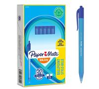 Paper Mate Inkjoy 100 Retractable Ballpoint Pen Blue Pack 20