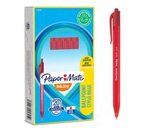 Paper Mate InkJoy 100RT Retractable Ballpoint Pens | Medium Point (1.0mm) | Red | 20 Count