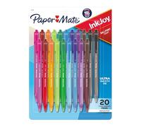 Paper Mate InkJoy 100RT Retractable Ballpoint Pens, Medium Point, Assorted, 20 Pack (1951396)