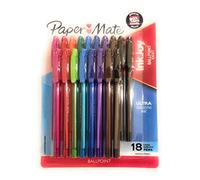 Paper Mate Inkjoy 100ST Ballpoint Pen - 1mm - 18ct - Multicolor