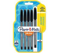 Paper Mate Inkjoy 100 Fine Point Pen Pack of 5, Black