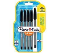 Paper Mate InkJoy 100ST Ballpoint Pens | Fine Point (0.7 mm) | Black | 5 Count