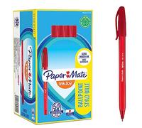 Paper Mate InkJoy 100ST Ballpoint Pens | Medium Point (1.0 mm) | Red | 50 Count