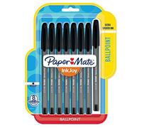 Paper Mate InkJoy 100ST Ballpoint Stick Pens, Medium Point, Black Ink, 8 Count (Pack of 2)