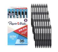 Paper Mate InkJoy 300RT Retractable Ballpoint Pens Medium Point (1.0mm) Black Ideal for Office Supplies Journaling and Writing Accessories, 216 Count, Pack of 6
