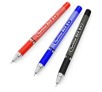 Paper Mate Inkjoy Gel Ink Rollerball Pen - 0.5mm Nib - Needle Point - Black, Blue and Red Ink - Pack of 3