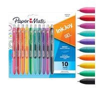 Paper Mate InkJoy Gel Pens | Assorted Vibrant Ink Colours | For Writing, Colouring & Journalling | Medium Point (0.7mm) | 10 Count