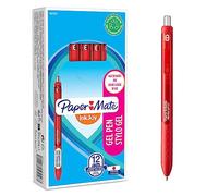 Paper Mate InkJoy Gel Pens | Medium Point (0.7mm) | Red Ink | 12 Count